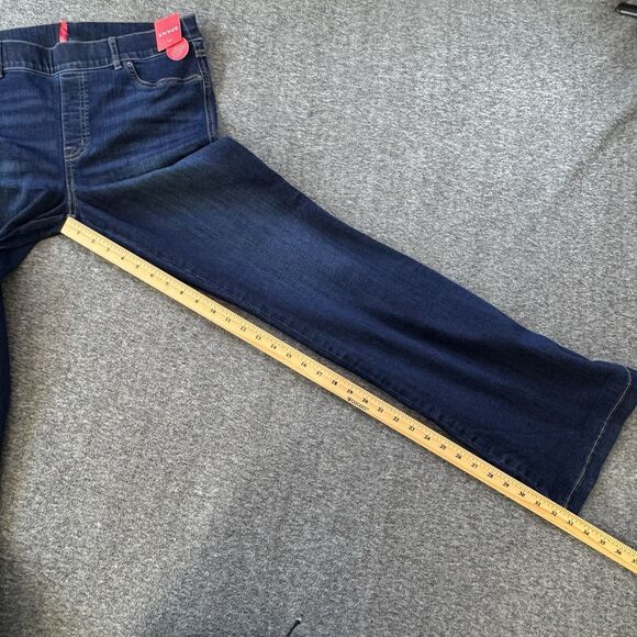 SPANX Flare Jeans Womens XL Midnight Blue Shade pull-on 20327R NWT - Picture 7 of 7